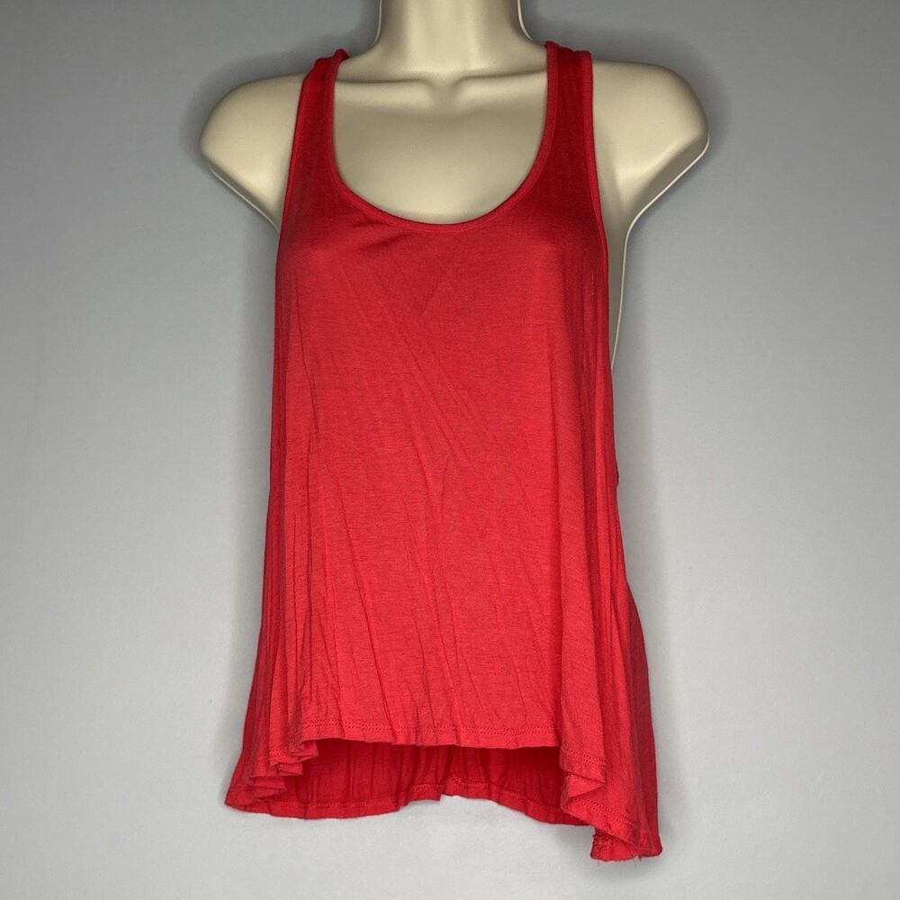 Bozzolo Hot Pink Ruffle Racer Back Tank top Medium